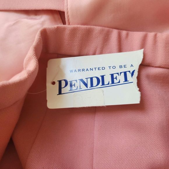 NWT Pendleton Womens Wool Straight Knee Length Skirt 8 Mauve Pink - FLAWS - Picture 8 of 14